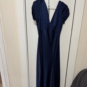 Lulu's Deep Blue Maxi Dress